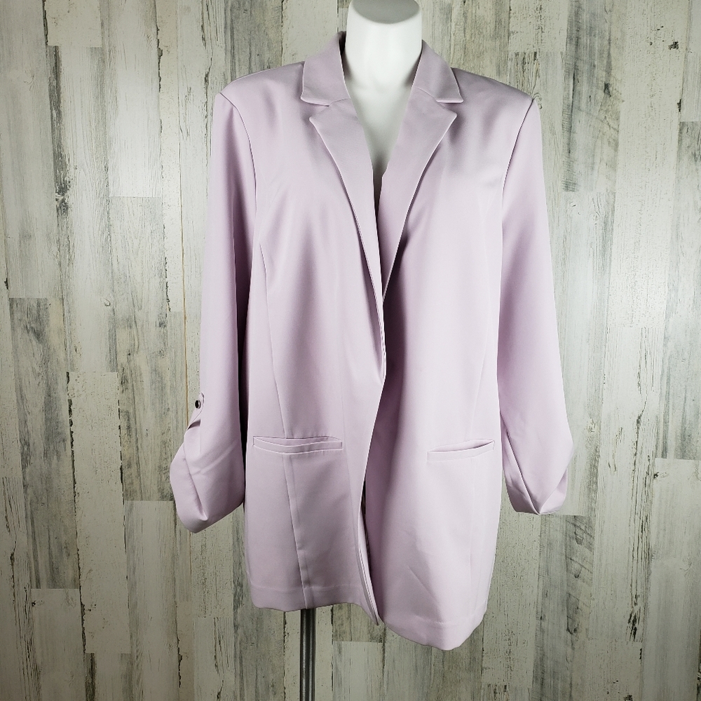 Evri Lavender Boxy Blazer 3X